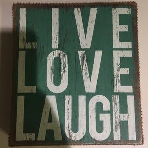 Live laugh love wall art
